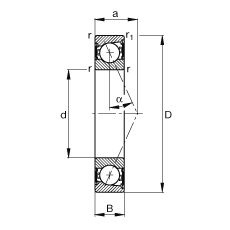 SS B7022-E-2RSD-T-P4S, {(dio)(ji)Ɍb|  = 25ɂ(c)ܷǽ|ƹ