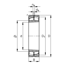 {(dio)ĝLS 22214-E1-K, (j) DIN 635-2 (bio)(zhn)Ҫߴ, FF 1:12